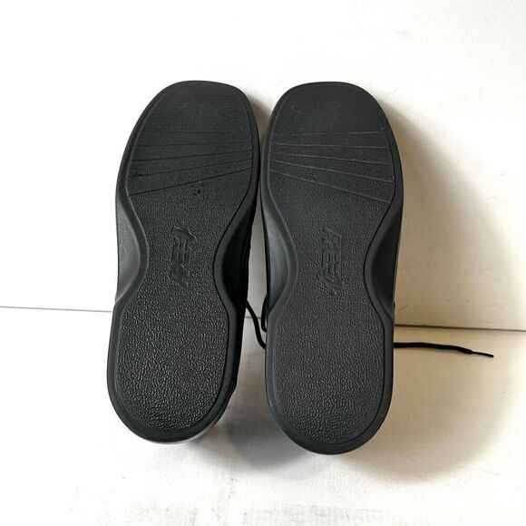 Apex Ambulator Diabetic Comfort Black Leather Shoe Men 10-11 Lace Up Women 11-12 - Picture 10 of 13